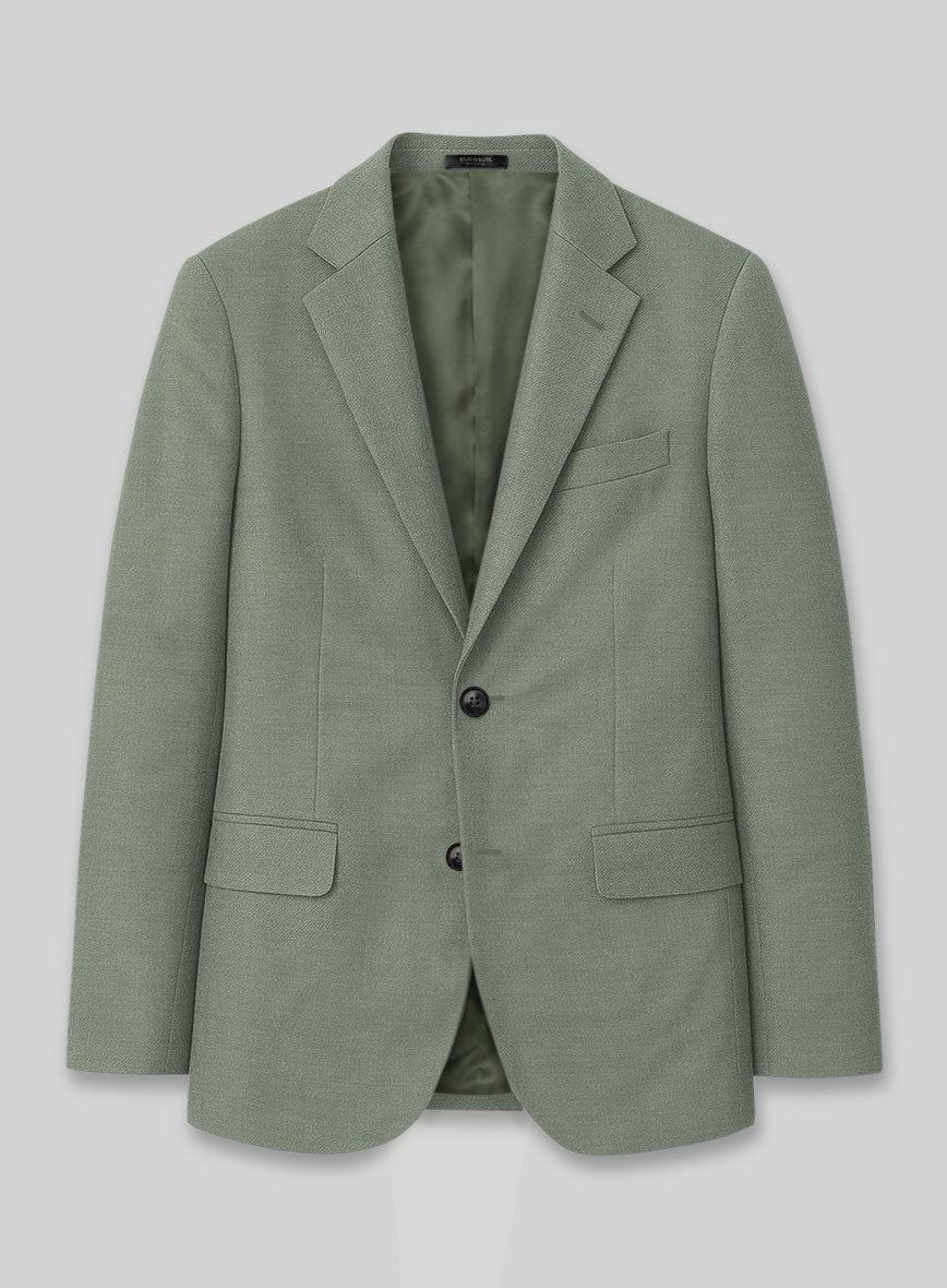 Marco Stretch Oak Green Wool Jacket - StudioSuits