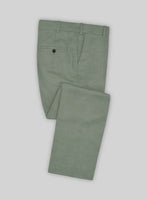 Marco Stretch Oak Green Wool Pants - StudioSuits
