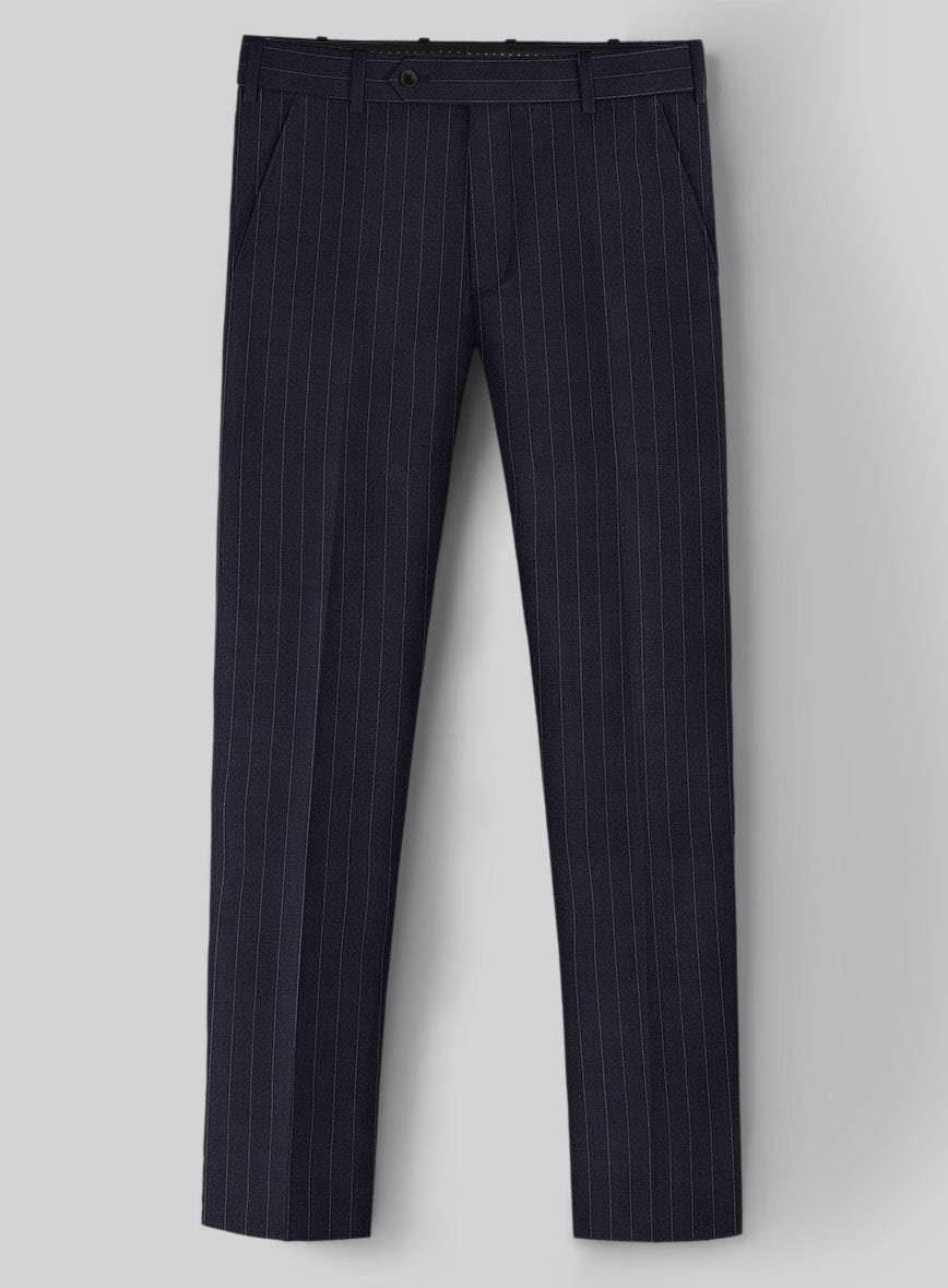 Marco Stretch Orencio Pinstripe Wool Pants - StudioSuits