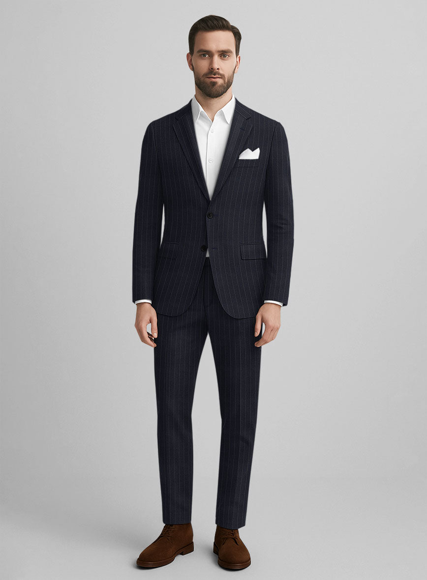 Marco Stretch Orencio Pinstripe Wool Suit - StudioSuits