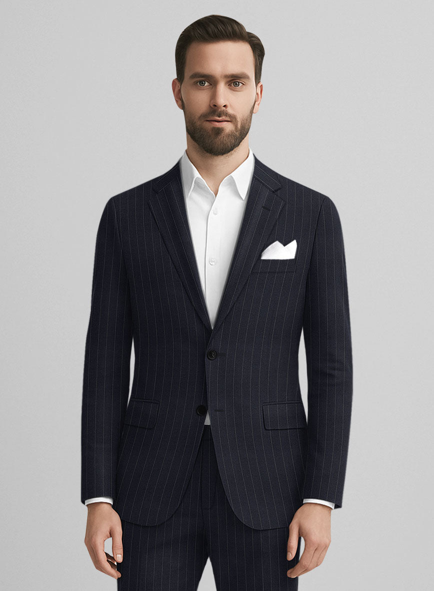 Marco Stretch Orencio Pinstripe Wool Suit - StudioSuits