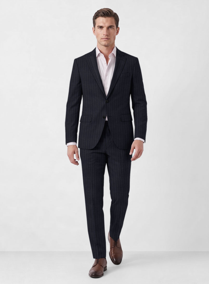 Marco Stretch Orencio Pinstripe Wool Suit - StudioSuits