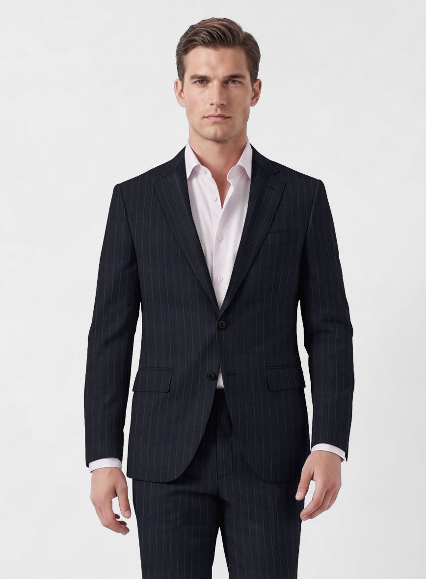 Marco Stretch Orencio Pinstripe Wool Suit - StudioSuits