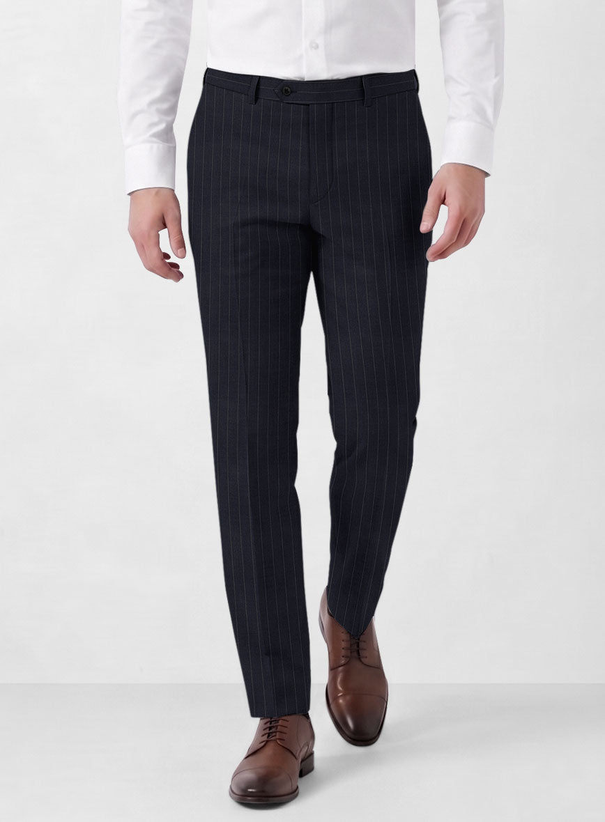 Marco Stretch Orencio Pinstripe Wool Suit - StudioSuits