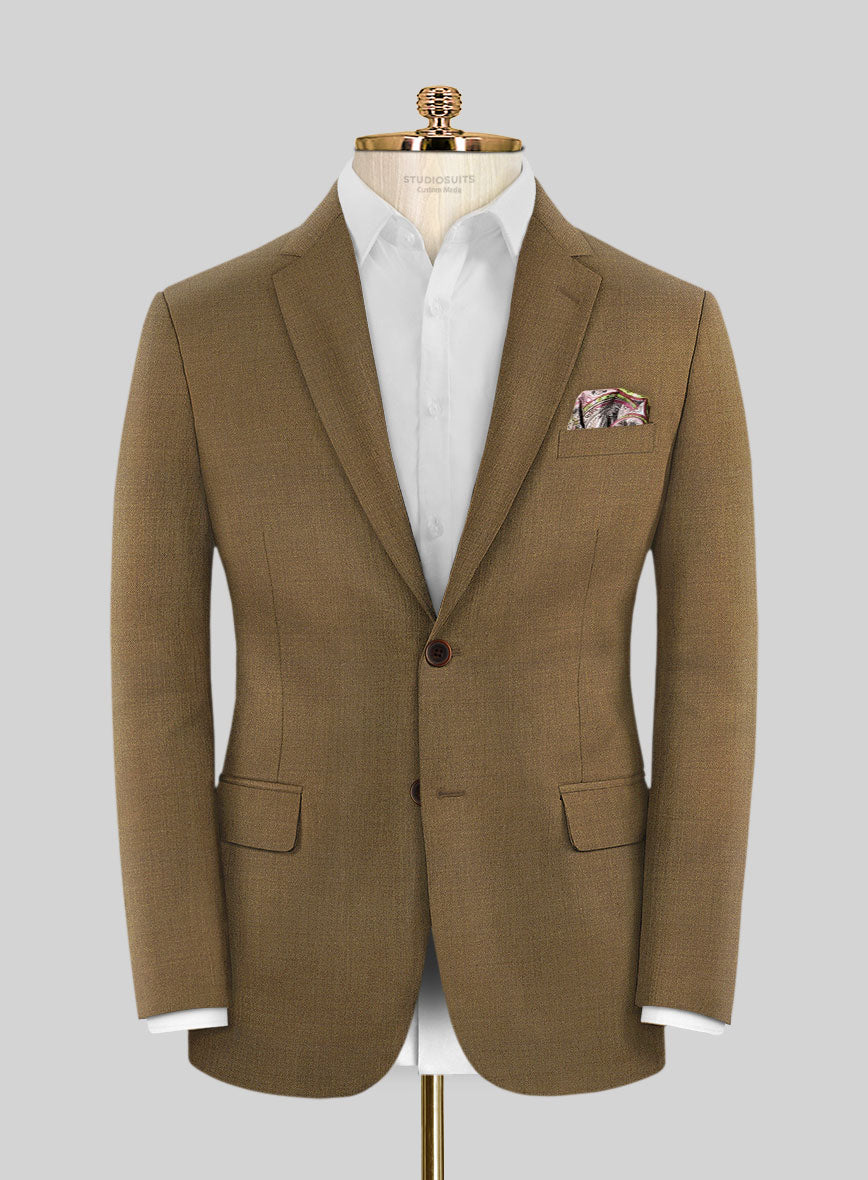Marco Stretch Otter Brown Wool Suit - StudioSuits