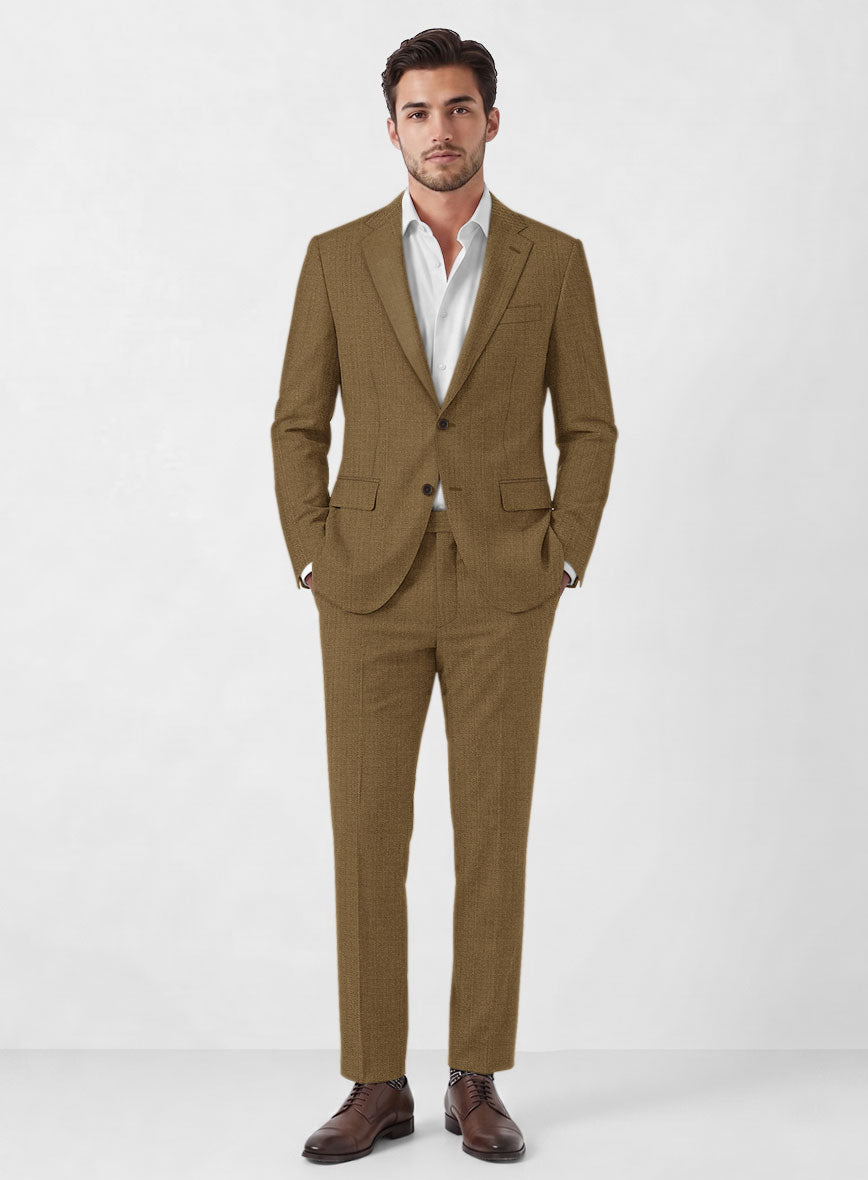 Marco Stretch Otter Brown Wool Suit - StudioSuits