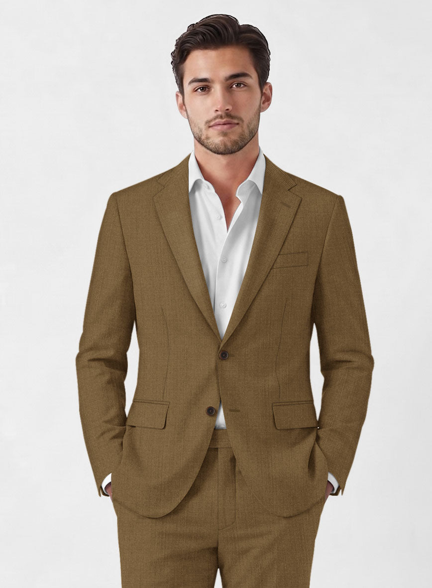 Marco Stretch Otter Brown Wool Suit - StudioSuits