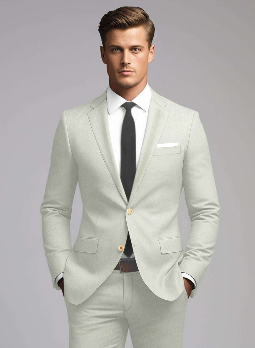 Marco Stretch Pale Green Wool Jacket - StudioSuits