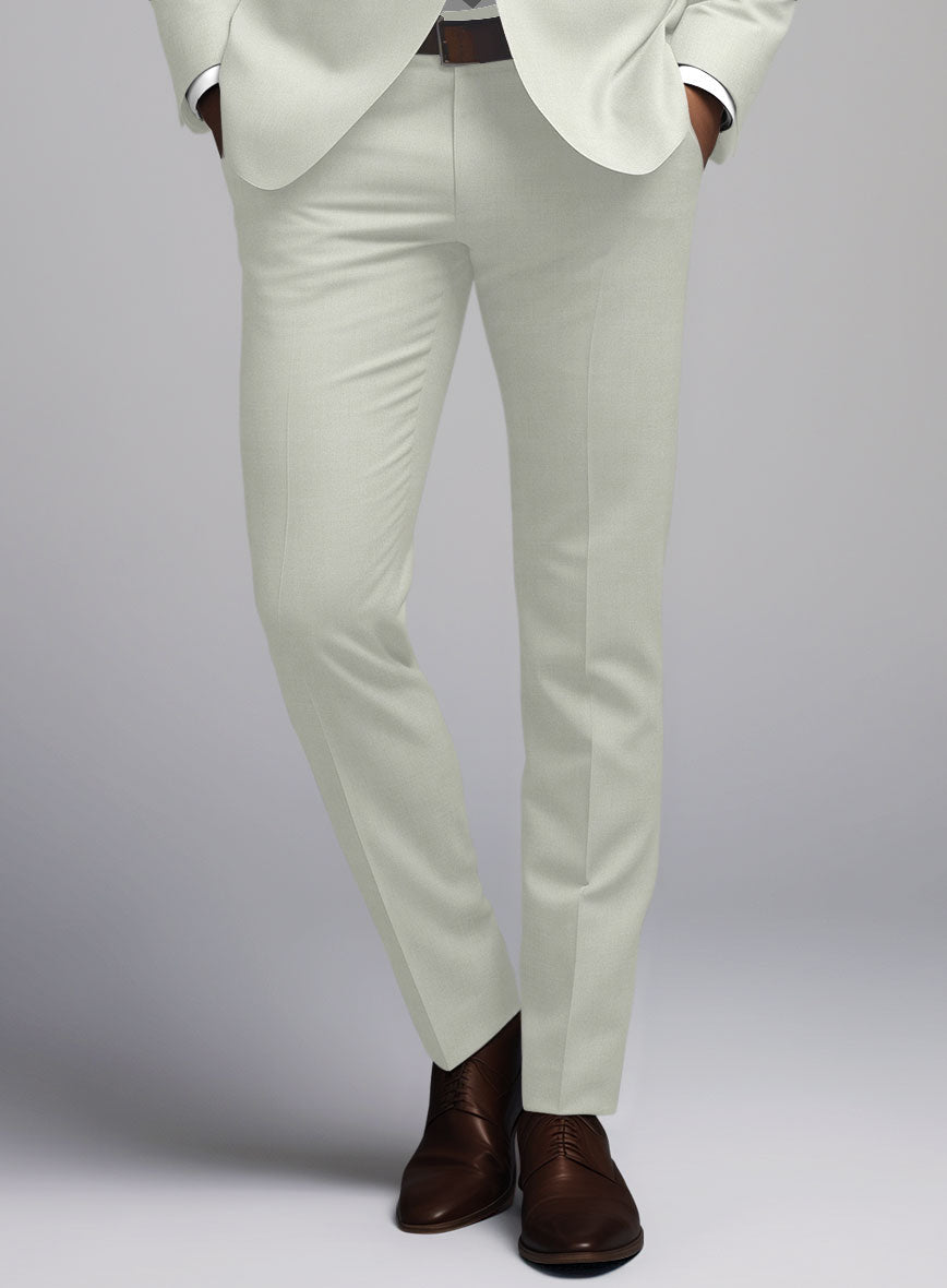 Marco Stretch Pale Green Wool Suit - StudioSuits