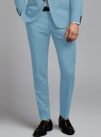 Marco Stretch Pastel Blue Wool Suit - StudioSuits
