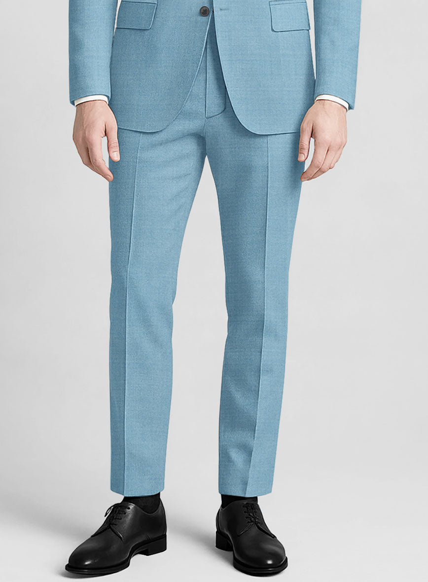 Marco Stretch Pastel Blue Wool Suit StudioSuits Marco Stretch Pastel Blue Wool Suit StudioSuits