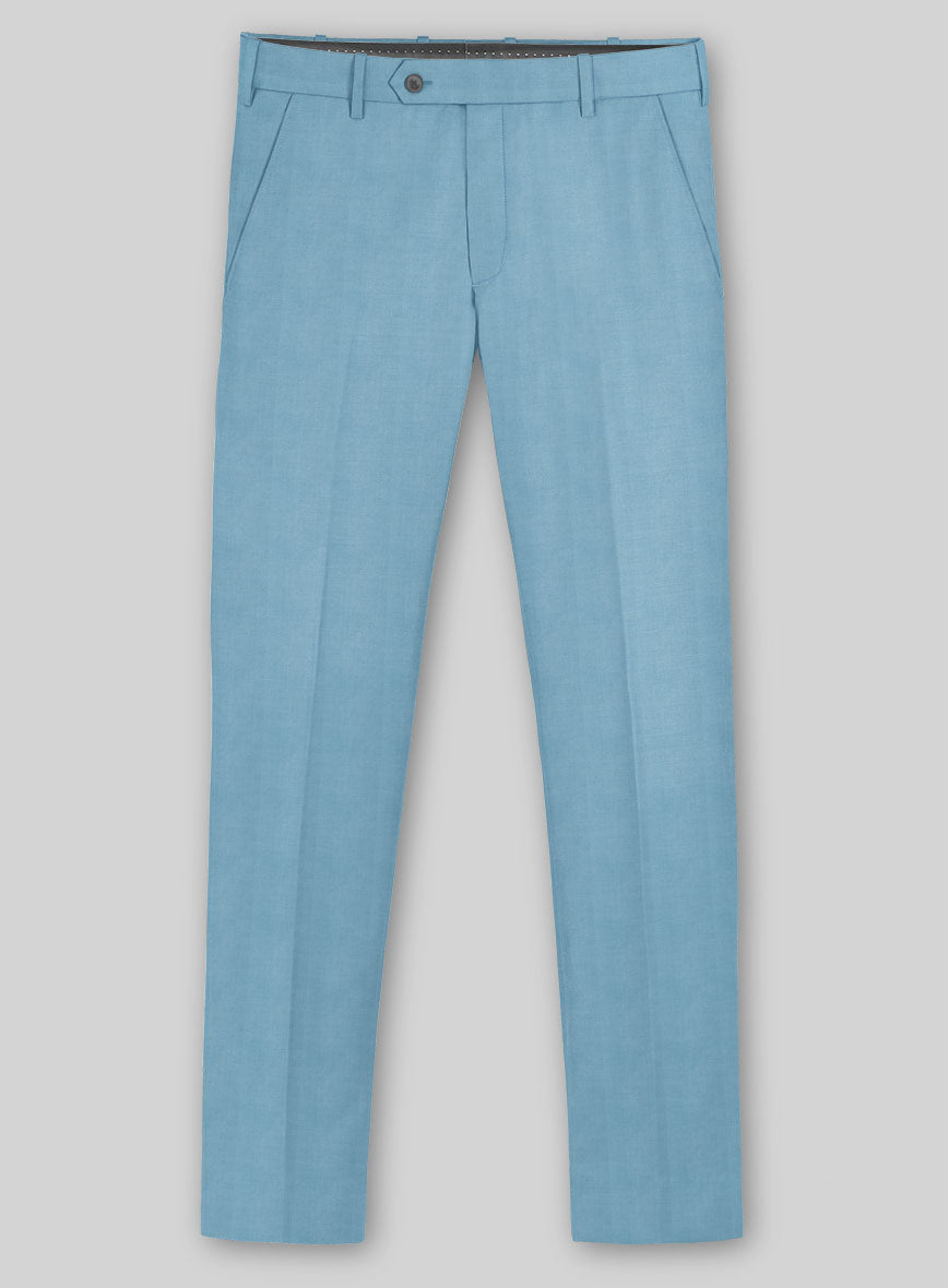 Marco Stretch Pastel Blue Wool Suit - StudioSuits