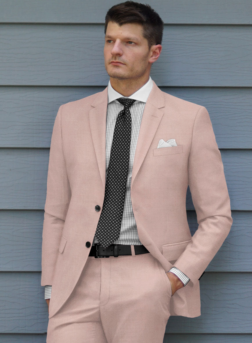 Marco Stretch Pink Wool Suit - StudioSuits