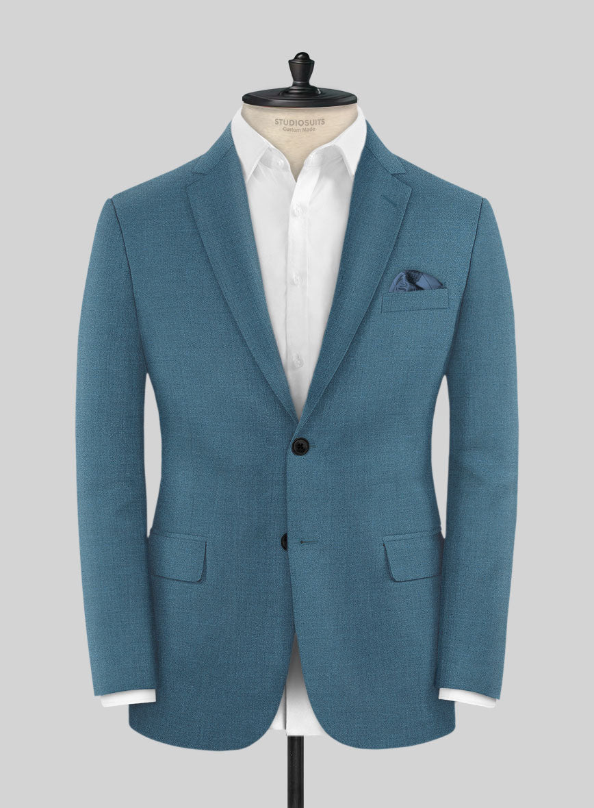 Marco Stretch Rich Blue Wool Jacket - StudioSuits