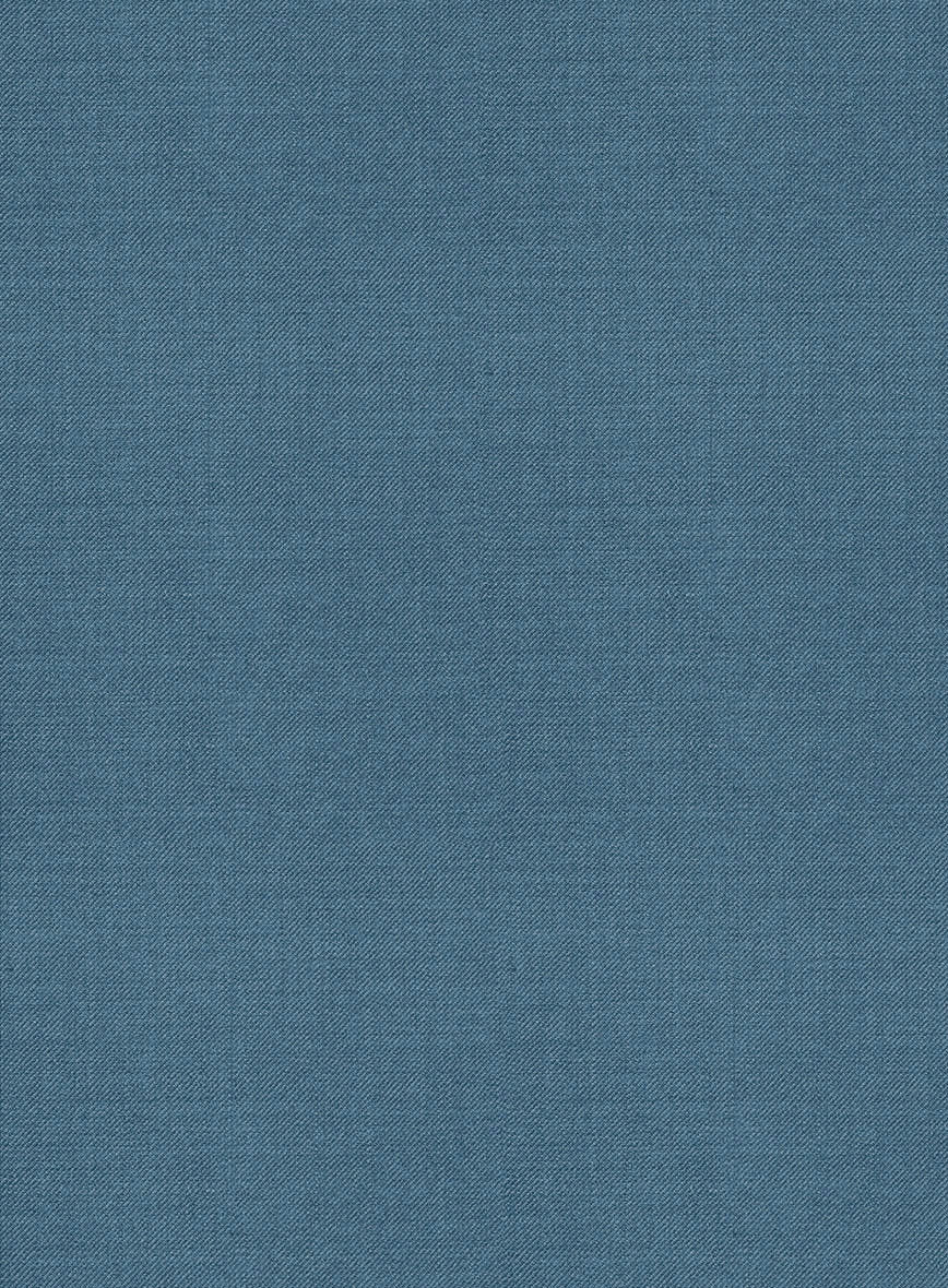 Marco Stretch Rich Blue Wool Pants - StudioSuits