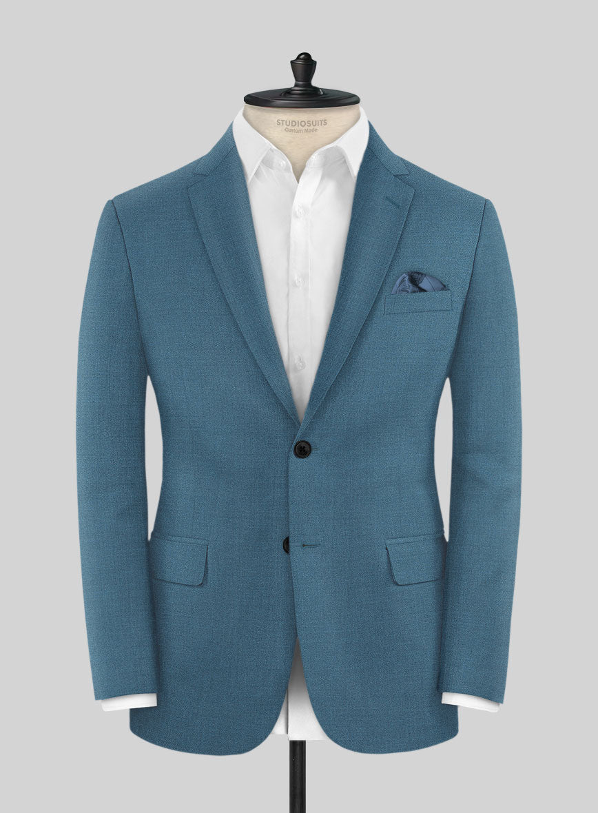 Marco Stretch Rich Blue Wool Suit - StudioSuits