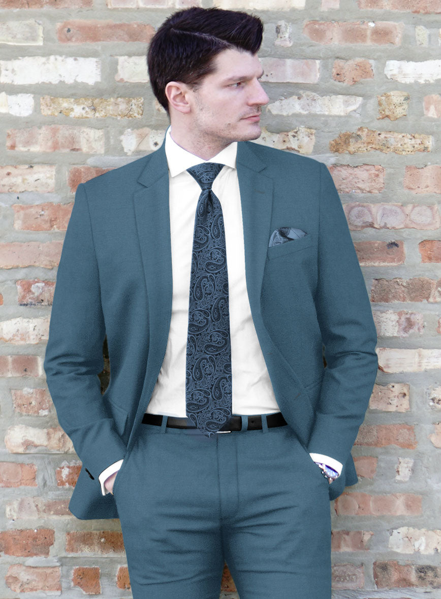 Marco Stretch Rich Blue Wool Suit - StudioSuits