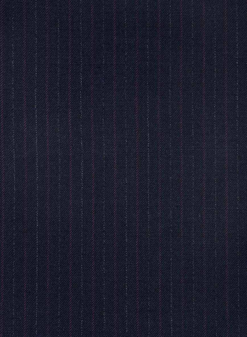 Marco Stretch Rivetti Stripe Wool Pants - StudioSuits