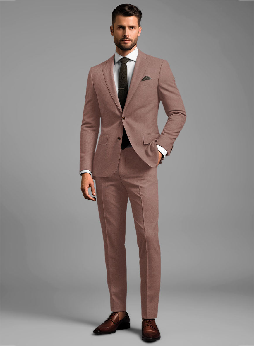 Marco Stretch Rose Taupe Wool Suit - StudioSuits
