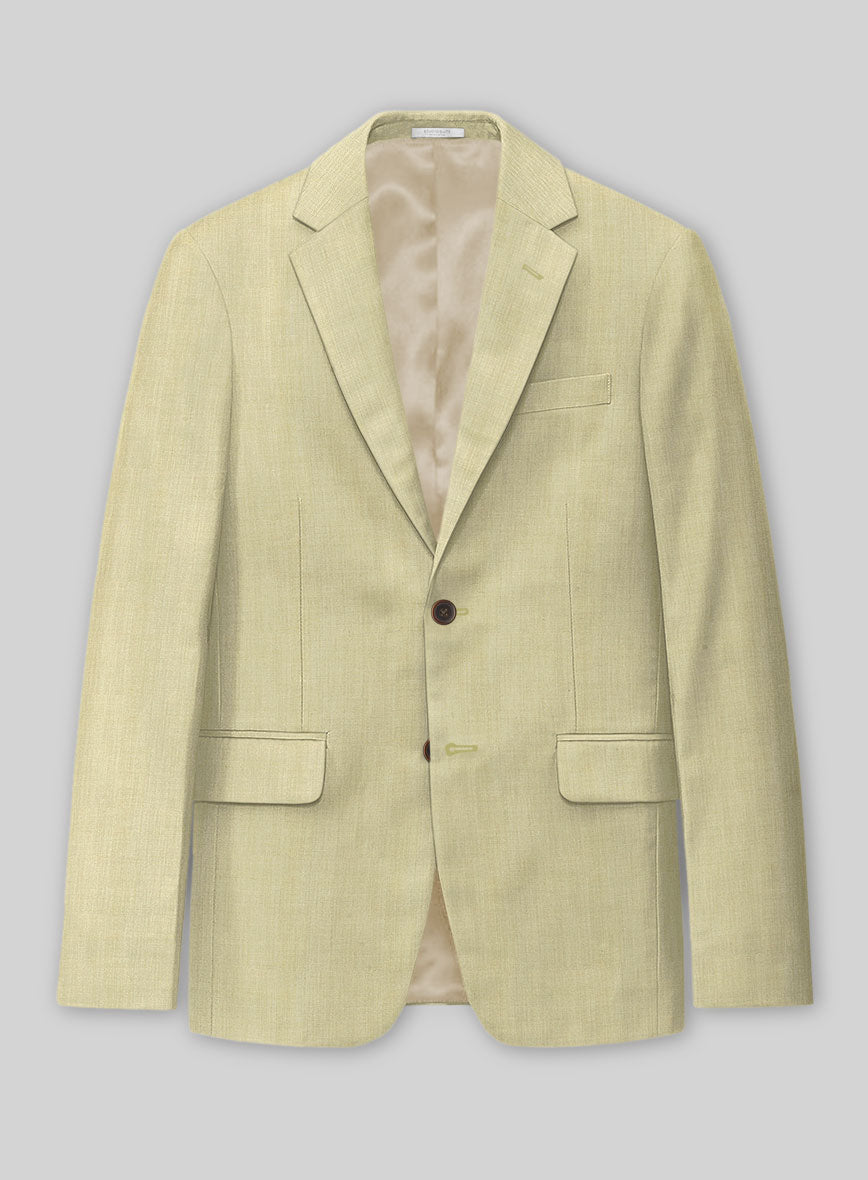 Marco Stretch Sahara Khaki Wool Jacket - StudioSuits