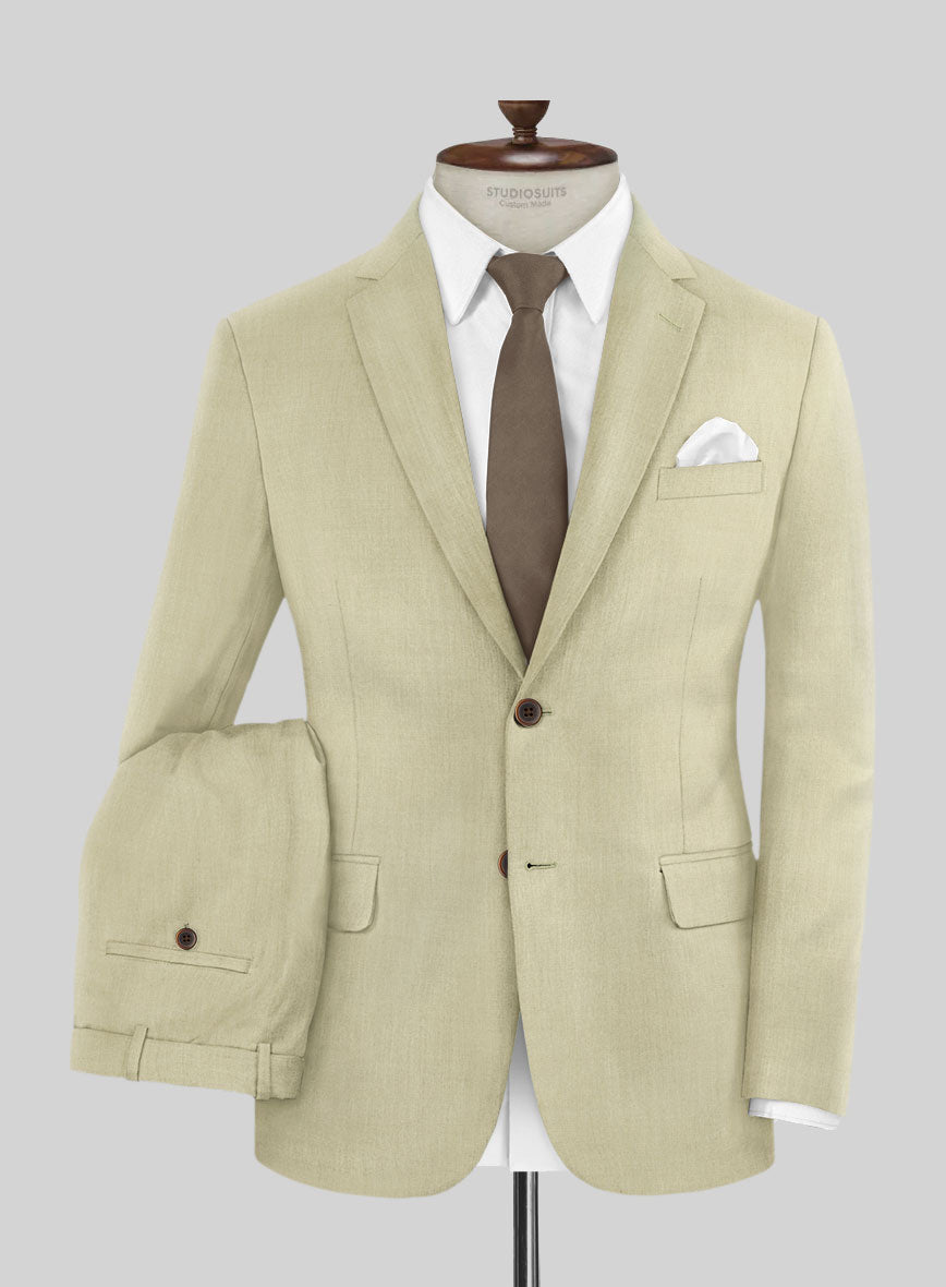 Marco Stretch Sahara Khaki Wool Suit - StudioSuits