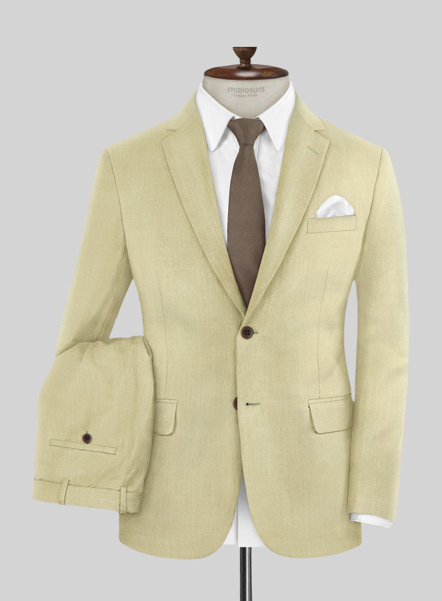 Marco Stretch Sahara Khaki Wool Suit - StudioSuits