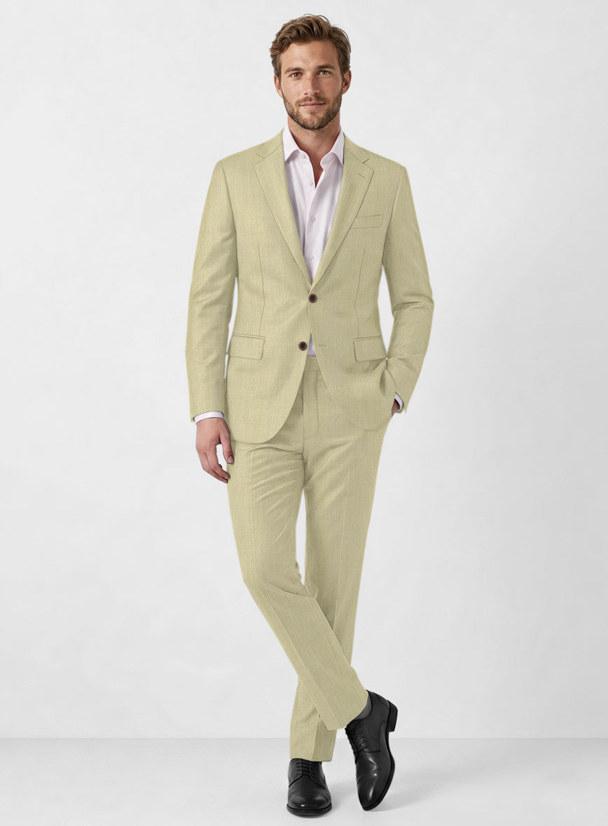Marco Stretch Sahara Khaki Wool Suit - StudioSuits