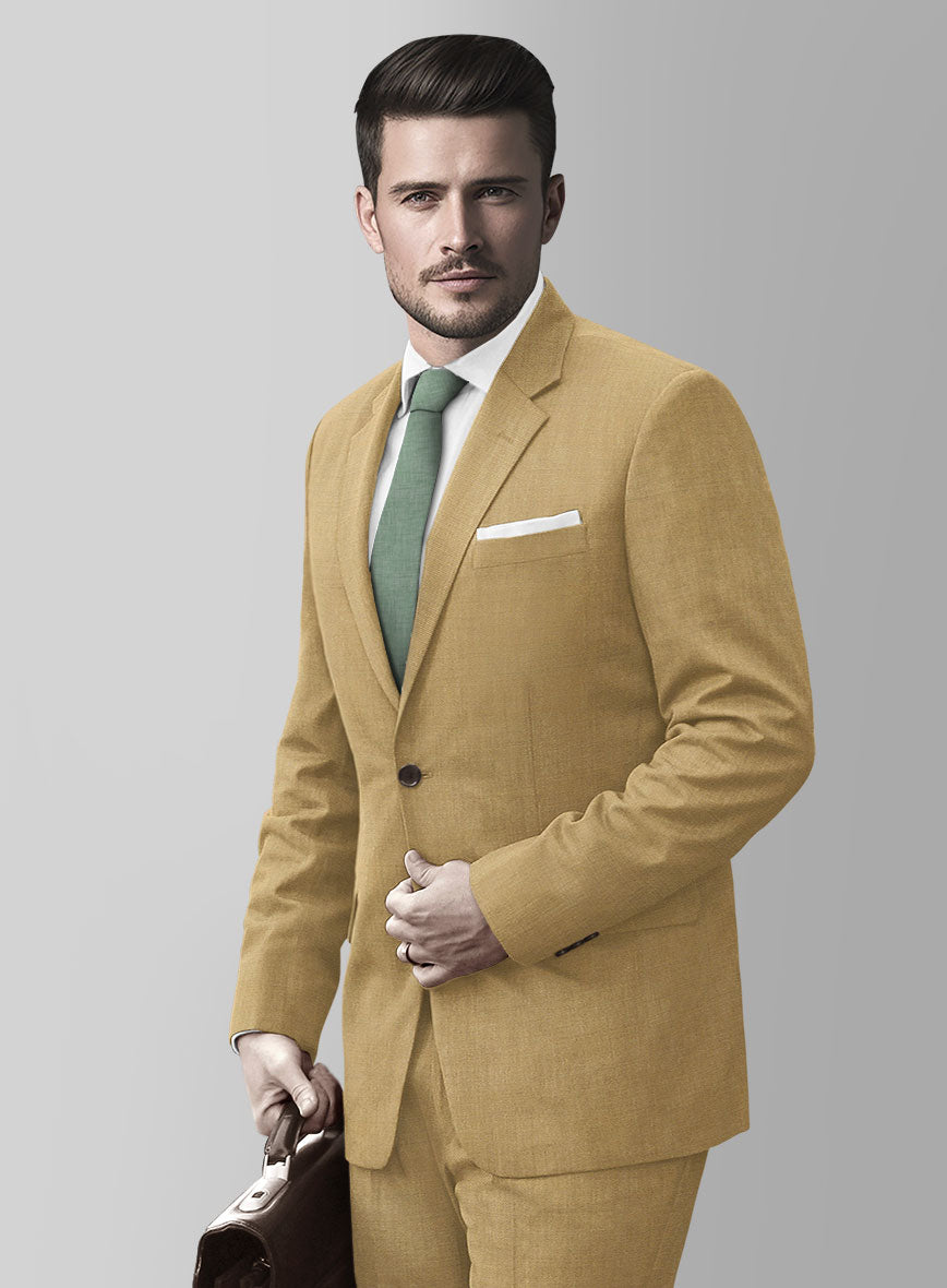 Marco Stretch Sand Brown Wool Suit - StudioSuits