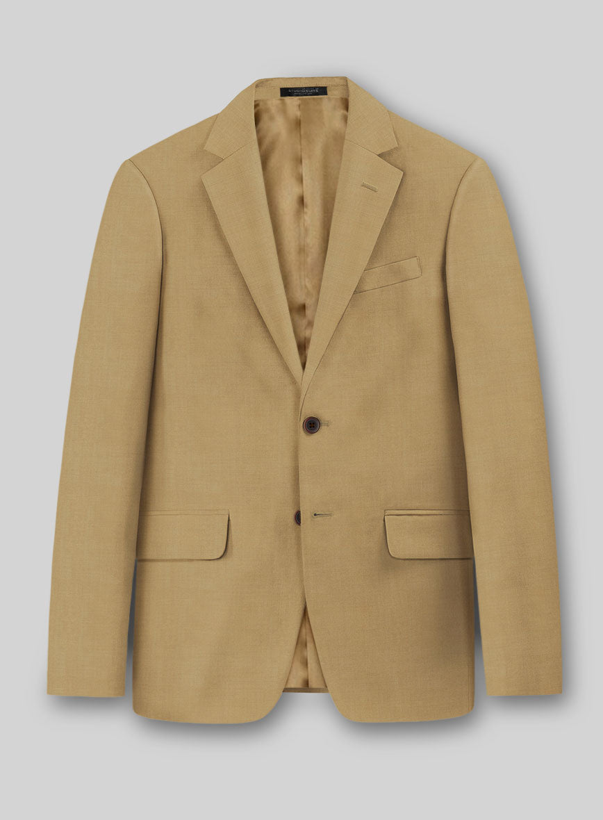 Marco Stretch Sand Brown Wool Suit - StudioSuits