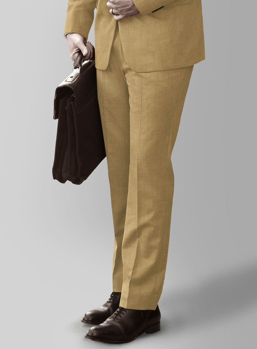 Marco Stretch Sand Brown Wool Suit - StudioSuits