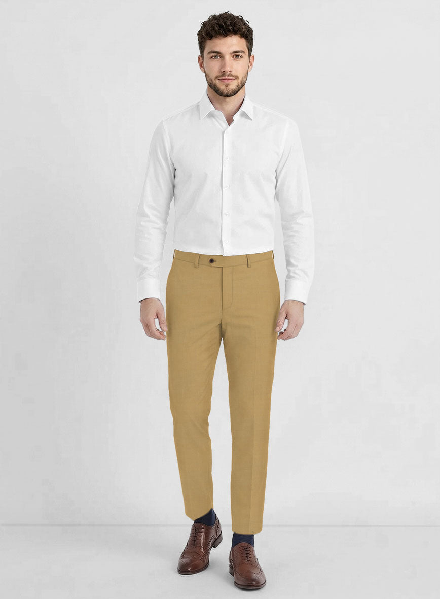 Marco Stretch Sand Brown Wool Suit - StudioSuits