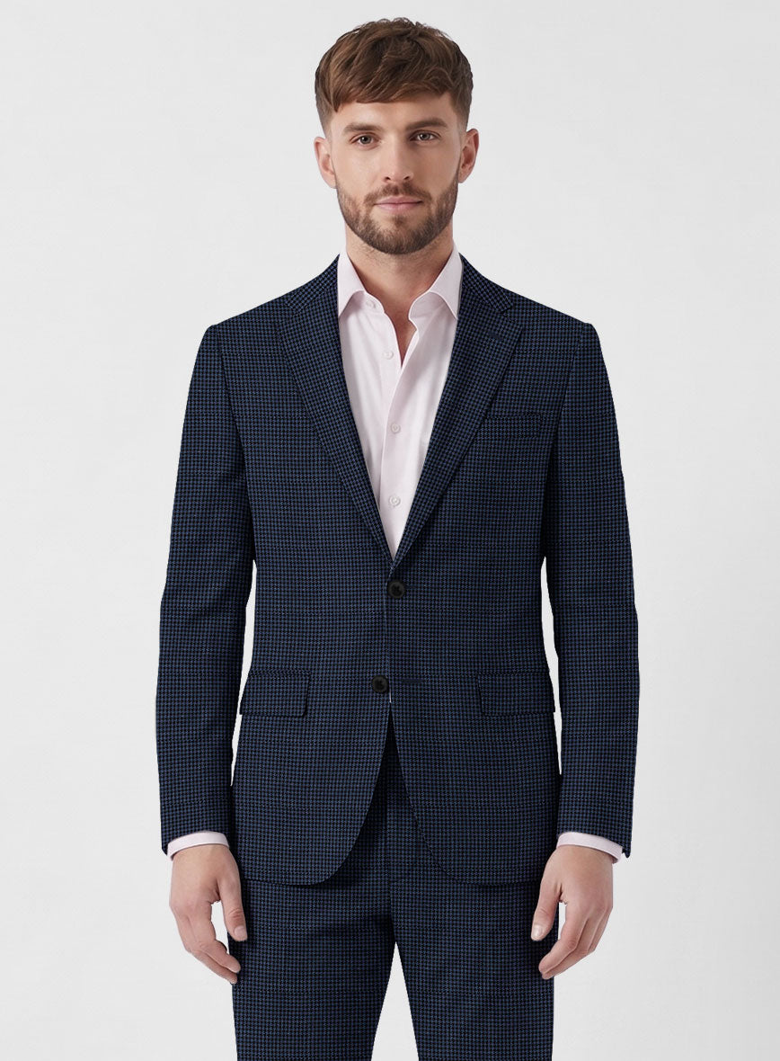Marco Stretch Serenzi Houndstooth Wool Jacket - StudioSuits