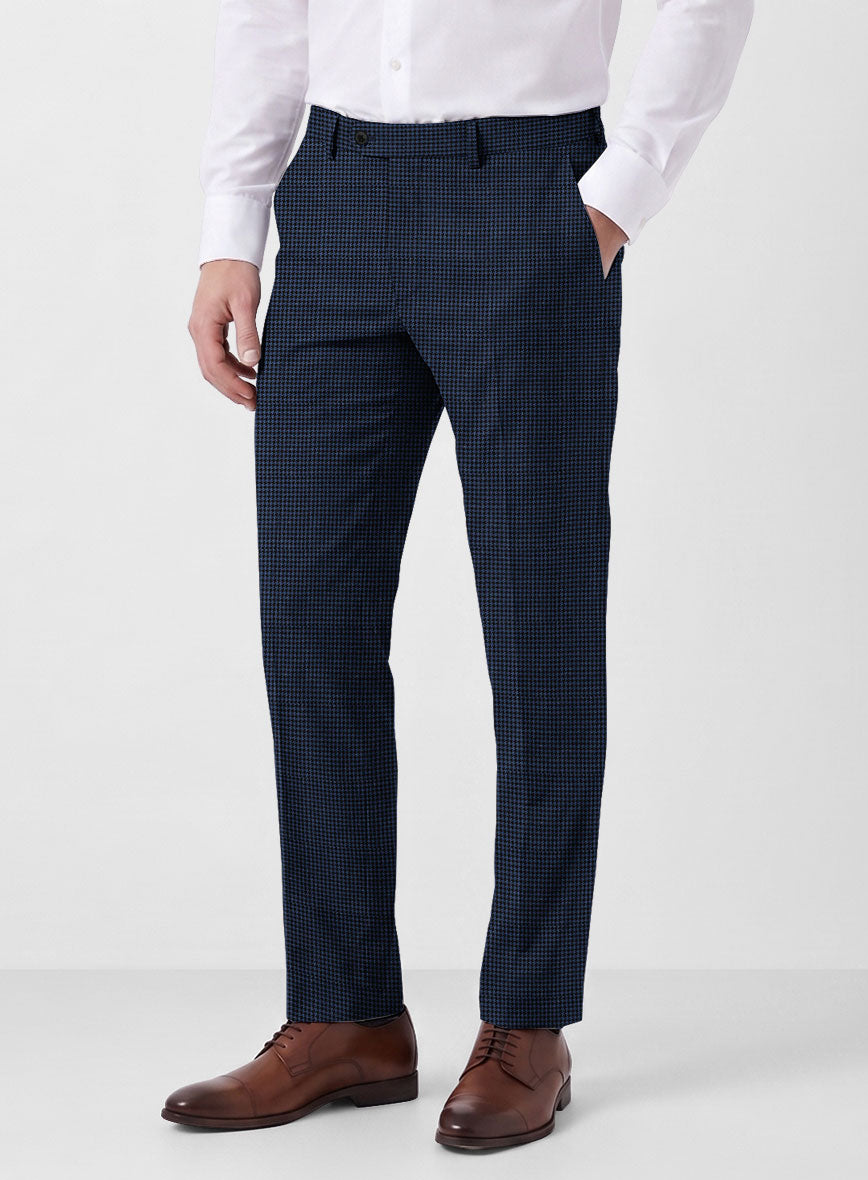 Marco Stretch Serenzi Houndstooth Wool Pants - StudioSuits