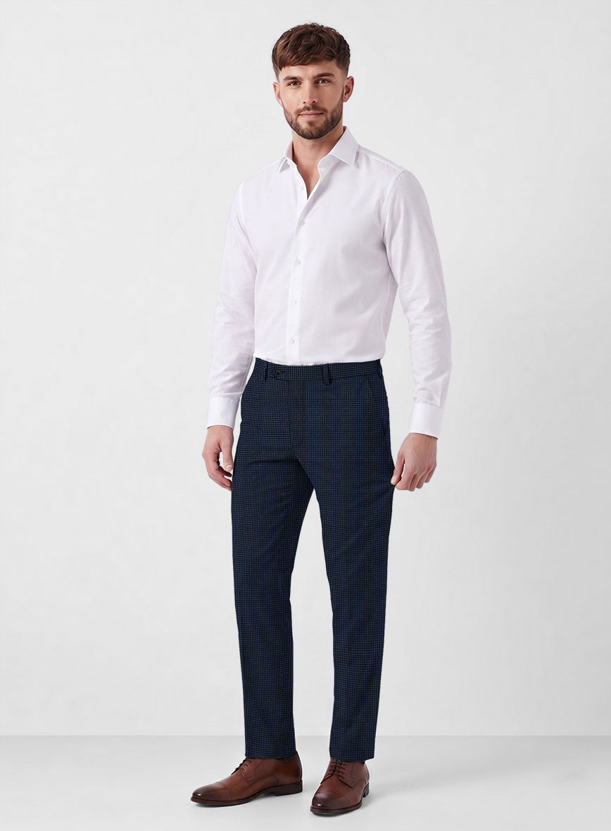 Marco Stretch Serenzi Houndstooth Wool Pants - StudioSuits