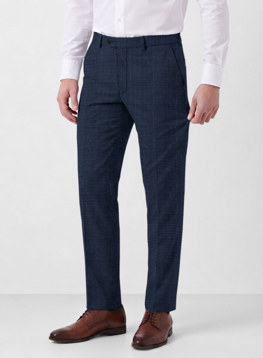 Marco Stretch Serenzi Houndstooth Wool Pants - StudioSuits