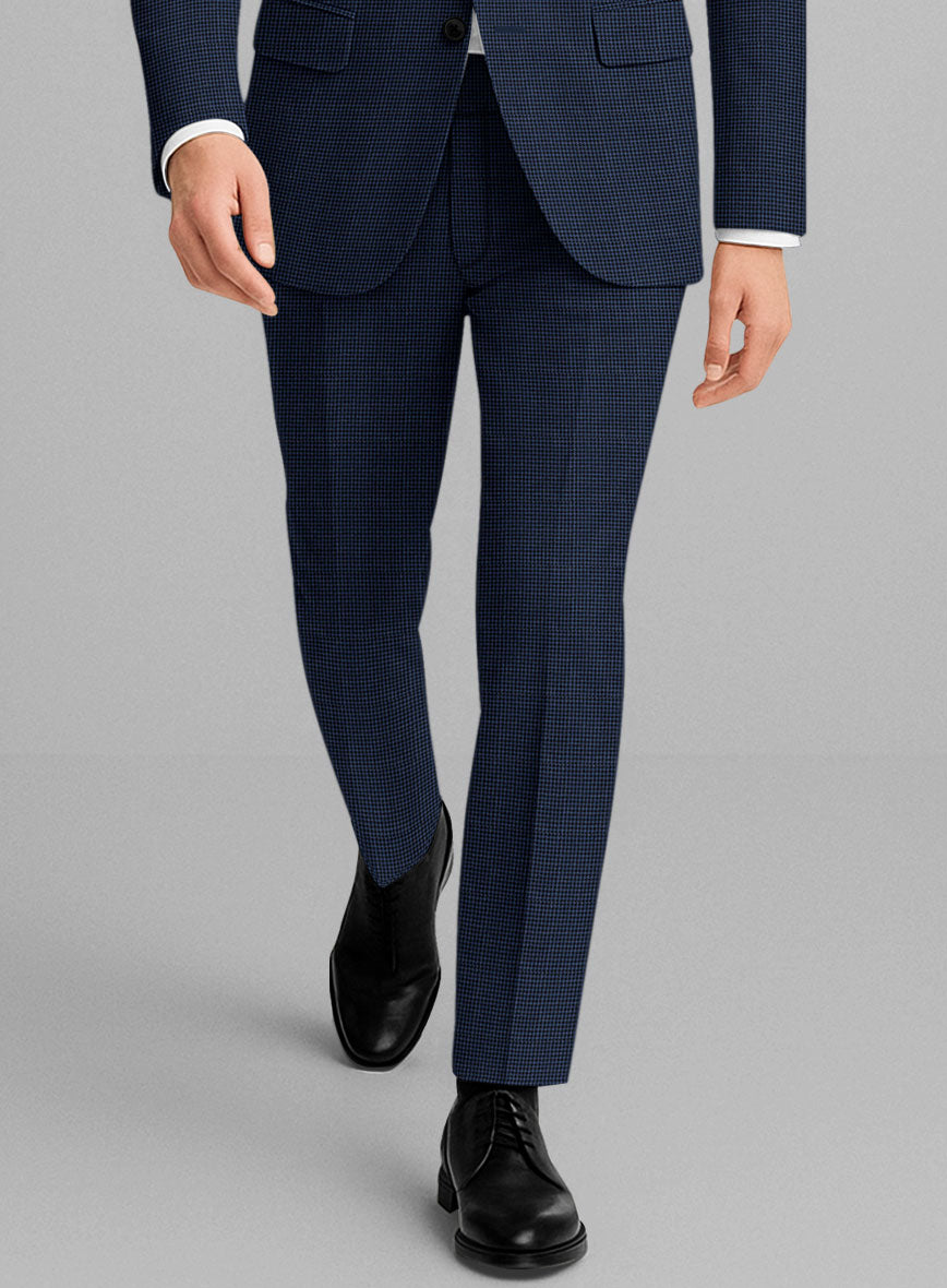 Marco Stretch Serenzi Houndstooth Wool Pants - StudioSuits