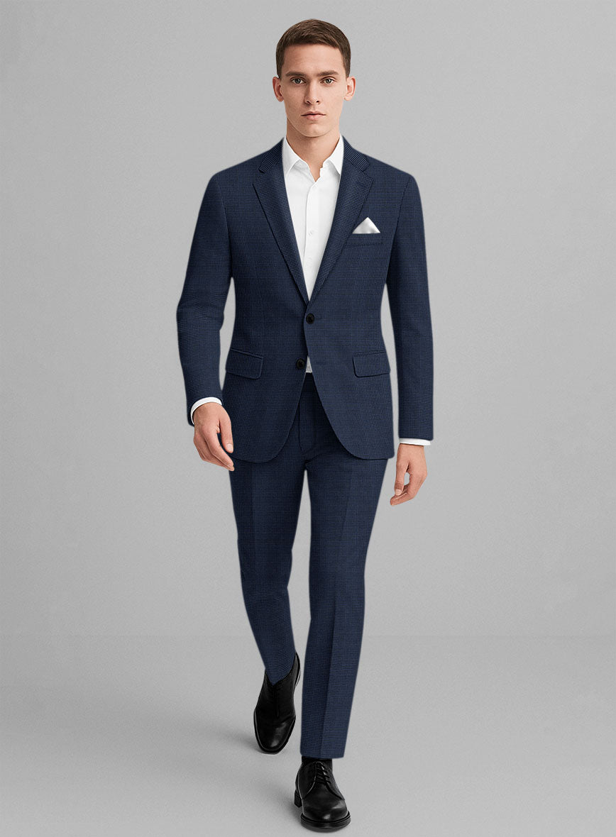 Marco Stretch Serenzi Houndstooth Wool Suit - StudioSuits