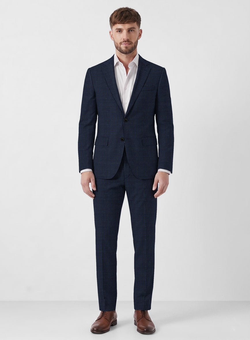 Marco Stretch Serenzi Houndstooth Wool Suit - StudioSuits