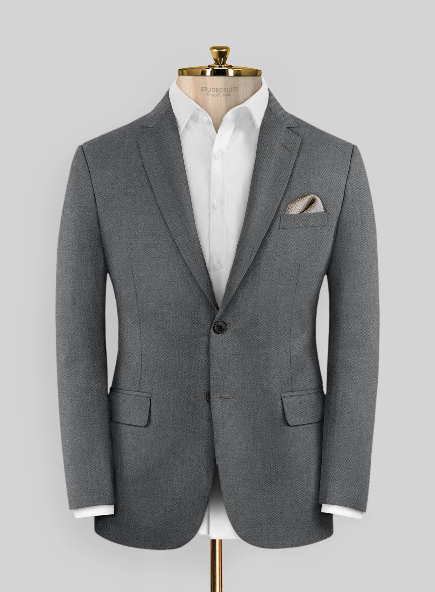 Marco Stretch Steel Gray Wool Suit - StudioSuits