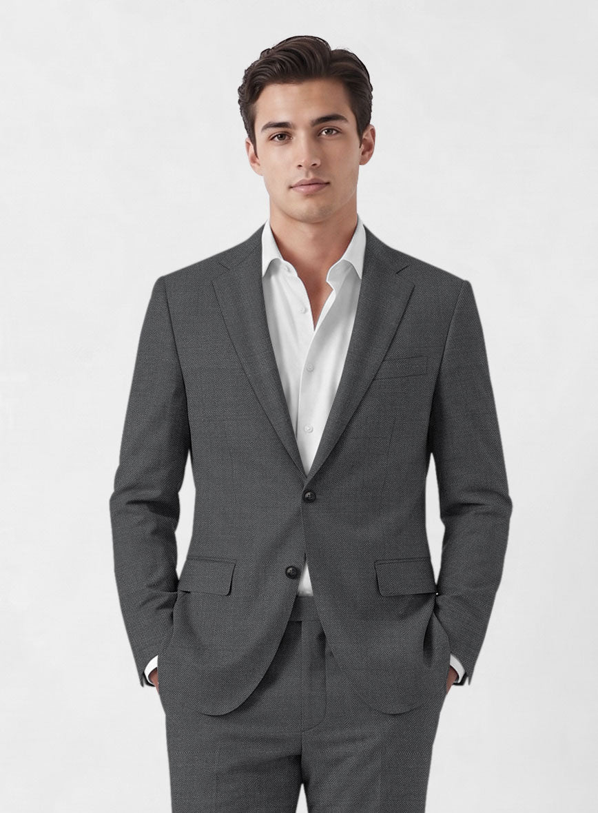 Marco Stretch Steel Gray Wool Suit - StudioSuits