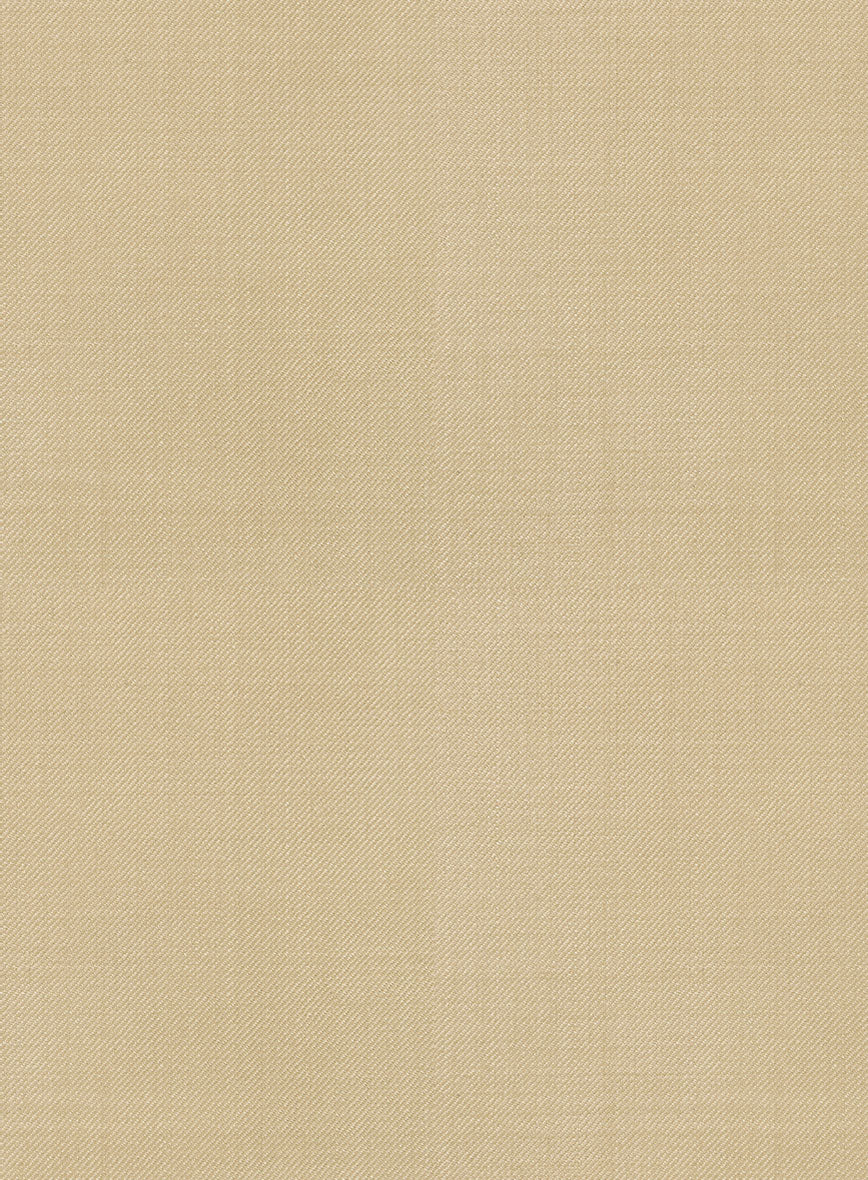 Marco Stretch Tan Wool Pants - StudioSuits