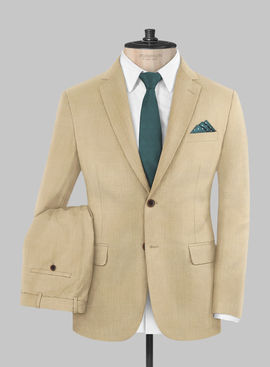 Marco Stretch Tan Wool Suit - StudioSuits