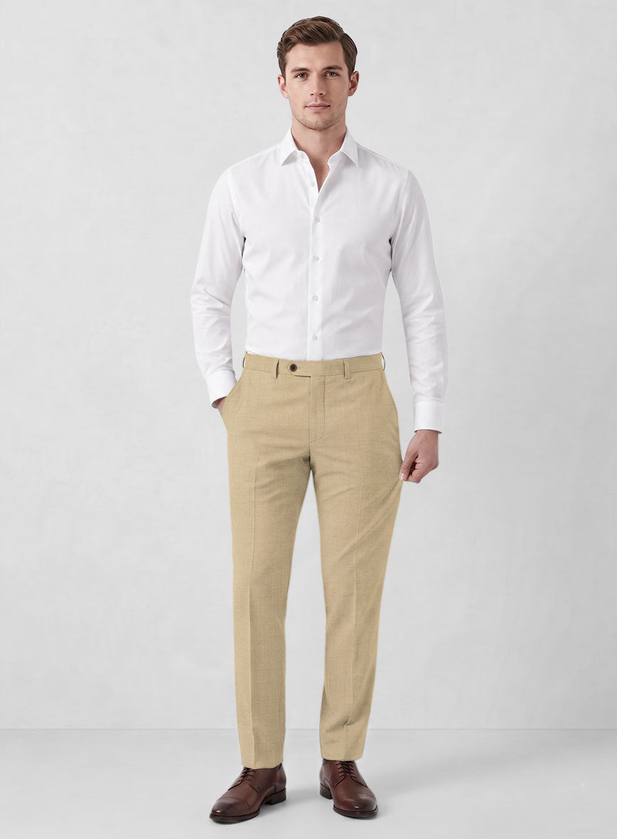 Marco Stretch Tan Wool Suit - StudioSuits