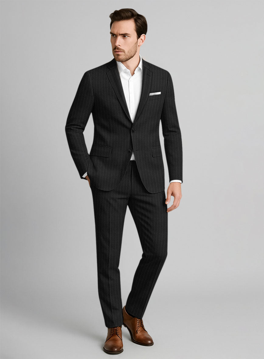 Marco Stretch Tenuzio Pinstripe Wool Suit - StudioSuits
