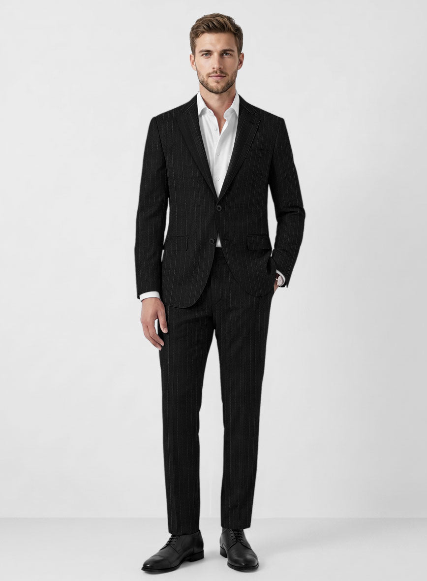 Marco Stretch Tenuzio Pinstripe Wool Suit - StudioSuits