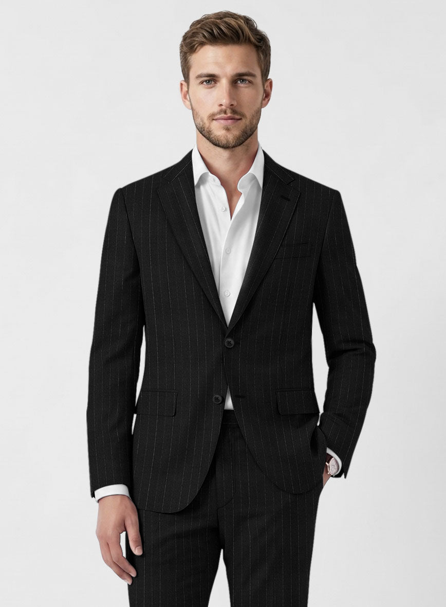 Marco Stretch Tenuzio Pinstripe Wool Suit - StudioSuits