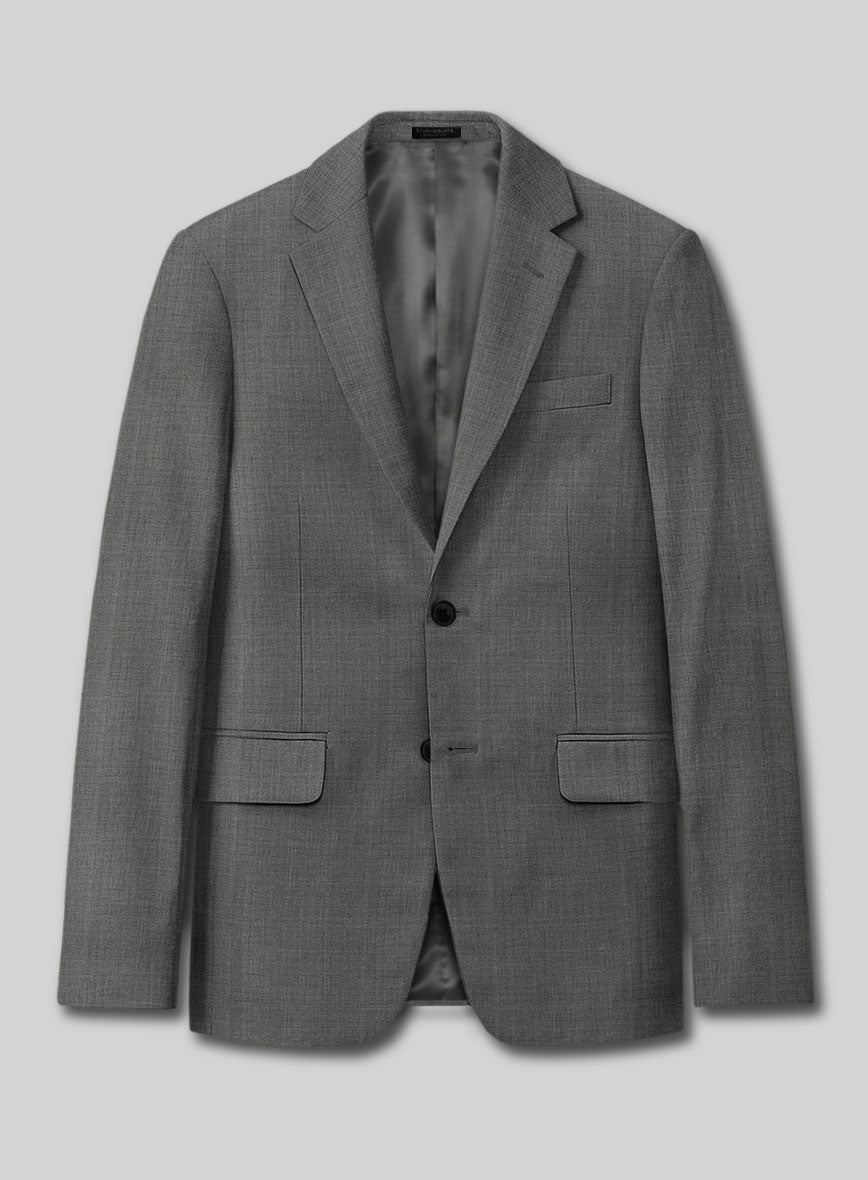 Marco Stretch Worsted Gray Wool Suit - StudioSuits