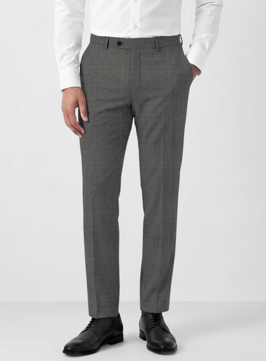 Marco Stretch Worsted Gray Wool Suit - StudioSuits