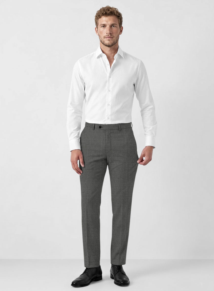 Marco Stretch Worsted Gray Wool Suit - StudioSuits