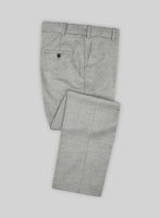 Marco Stretch Worsted Light Gray Wool Pants - StudioSuits
